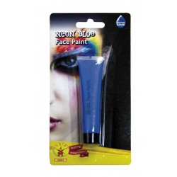 Maquillaje neon azul para la cara 25 gr crema