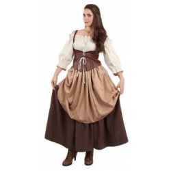 Disfraz hortelana medieval doncella talla 42