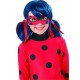 Peluca ladybug infantil azul miraculos para niña