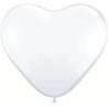 Globos blancos corazon latex 16 50 uds serpentex