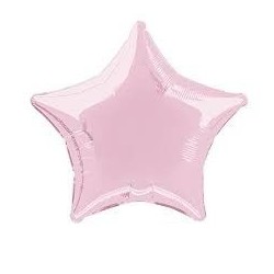 Globo estrella rosa claro 50 cm