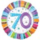 Globo 70 cumpleaños colores 18 45 cm helio o aire