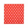 Servilletas rojas lunares blancos 20 uds 33 x 33 cm