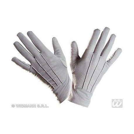 Guantes grises cortos