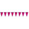 Banderin triangular rosa 25 mt 20x30 cm