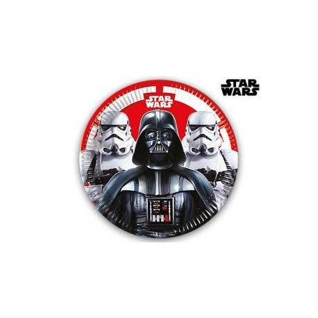 Platos star wars darth vader 23 cm 8 uds