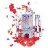Cañón pétalos rosas rosas 30 cm