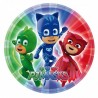 Platos pj masks cumpleaños 23 cm 8 uds