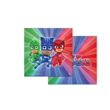 Servilletas pj masks 20 uds 33 x 33 cm cumpleanos