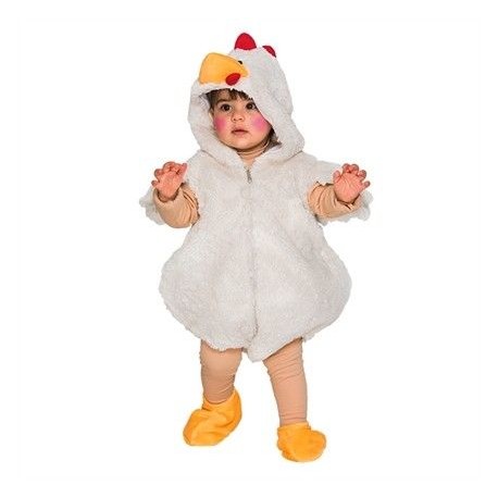 Disfraz pollito blanco bebe 2 3 anos