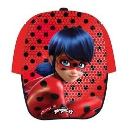 Gorra sol ladybug roja lunares para nina