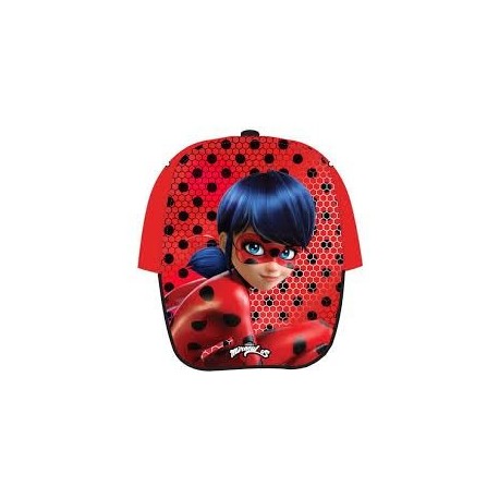 Gorra sol ladybug roja lunares para nina