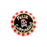 Globo cumpleaños calavera pirata 18 45 cm unidad