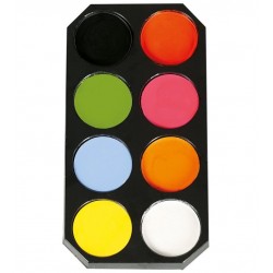 Paleta maquillaje corporal efecto agua