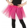 Tutu infantil rosa con brillantina para niña 31 cm
