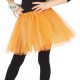 Tutu infantil naranja con brillantina para niña 31 cm