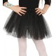 Tutu infantil negro con brillantina para niña 31 cm
