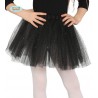 Tutu infantil negro con brillantina para niña 31 cm