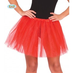 Tutu rojo para mujer 40 cm