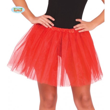 Tutu rojo para mujer 40 cm