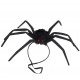 Araña moldeable negra de 50 cm con goma para la cabeza
