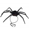 Araña moldeable negra de 50 cm con goma para la cabeza