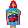 Poncho cars para niño 50 x 100 cm algodón 300 gr mod 1