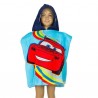 Poncho cars para niño 50 x 100 cm algodón 300 gr mod 2