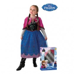Disfraz anna de frozen para niña con luz y musica tallas