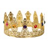 Corona reina metalica deluxe dorada adulto