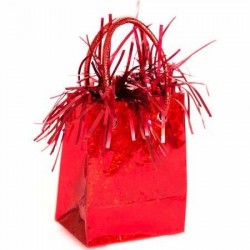 Peso para globos bolsa de regalo roja. globos baratos online