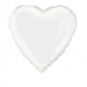 Globo de corazon blanco barato de 45 cm 19 para helio o aire