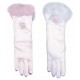 Guantes princesa infantiles largos rosas o azules