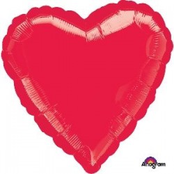 Globo corazon rojo barato para helio de 45 cm 18 boda