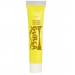 Tubo maquillaje crema amarillo neon 10ml