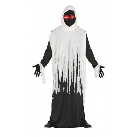 Disfraz espectro fantasma para hombre adulto con luz