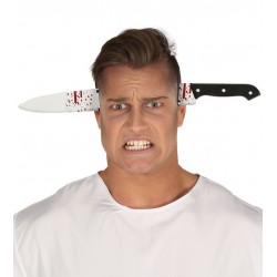 Diadema cuchillo con sangre 35 cm