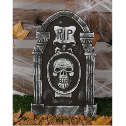 Lapida tumba para decoracion cementerio halloween 50 x 30 cms
