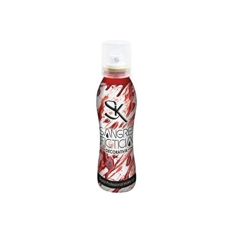 Spray de sangre decorativa para tejidos o paredes