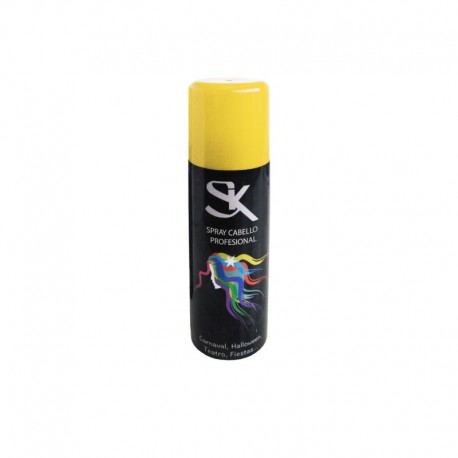 Spray de pelo amarillo laca cabello