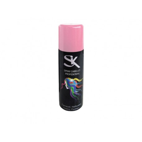 Spray de pelo rosa pastel laca cabello