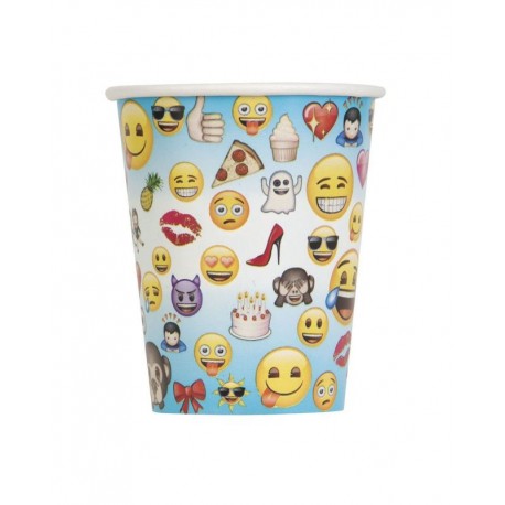 Vasos emoticonos emoji la pelicula 8 uds para fiesta