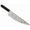 Cuchillo carnicero asesino ensangrentado 48,5 cm