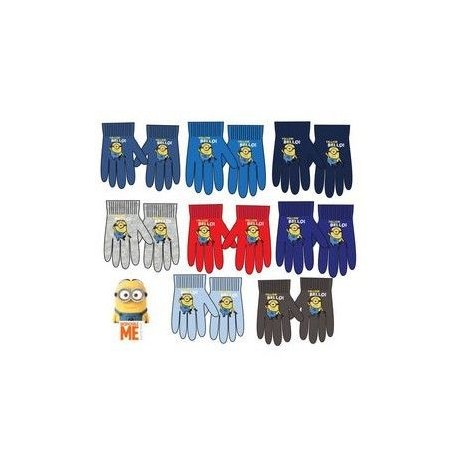 Guantes minions invierno baratos azules claro