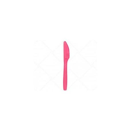 Cuchillos grandes fucsia 15 unidades