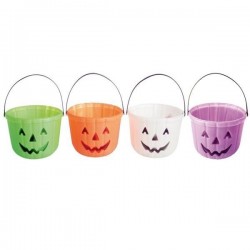 Cesta caramelos halloween 15x18 color blanco