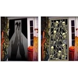 Decoracion puerta esqueletos 76 x 152 cmhalloween