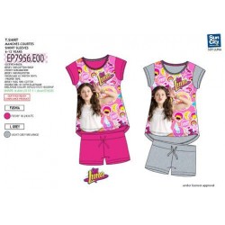 Camiseta soy luna talla 6 anos gris