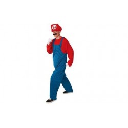 Disfraz fontanero rojo super mario bros talla estandar ML