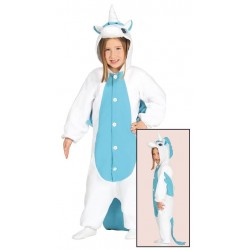 DISFRAZ PIJAMA UNICORNIO AZUL PARA NIÑA VARIAS TALLAS